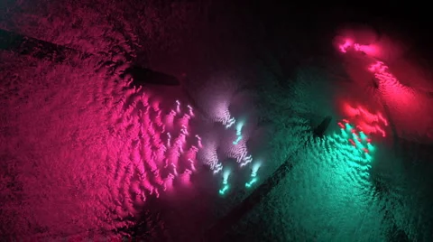 Red cyan spraying motion bg d6150A Stock Footage 1848613
