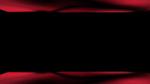 Red Cyber Mesh Wave Frame Background Loop 4k Black Overlay 動画素材 347058198