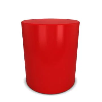 Red cylinder Stock Illustration