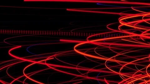 Red Dancer Lines. Abstract Fire Loop Background 스톡 동영상 94054727