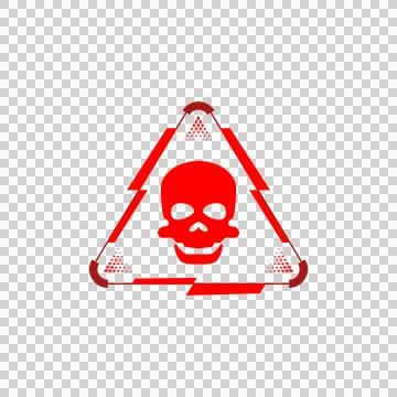 Red danger and warning interface element game icon concept 스톡 일러스트