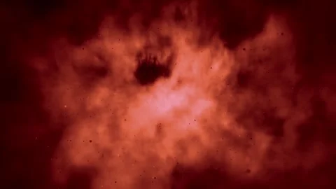 Red Dark Particle Space Vacuum 4K loop Stock Footage 308258854