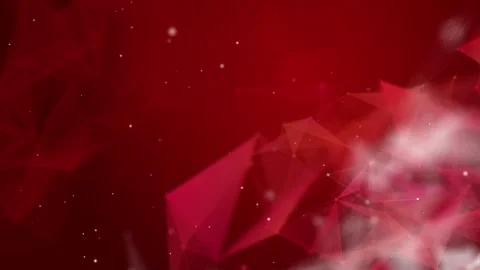 Red dark polygonal plexus background. Abstract futuristic animation. Stock Footage 264294553