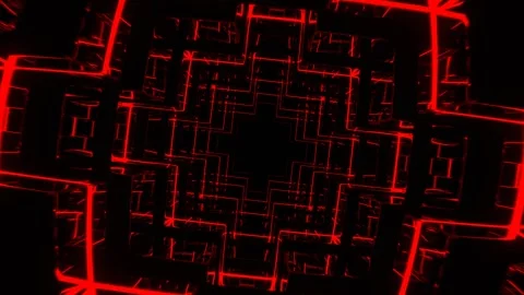 Red Dark Pulsing Tunnel Background VJ Loop in 4K Stock Footage 322648618
