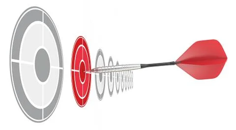 Red Dart. Stock Illustration