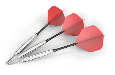 Red darts. Illustrazione stock