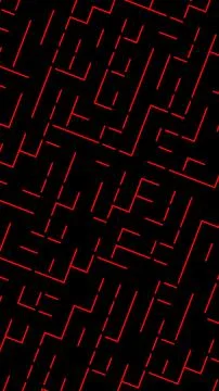 Red Dashed Line Maze Vertical Background Stock Illustration