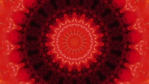 Red Dawn Kaleidoscope Stock Footage 244742265