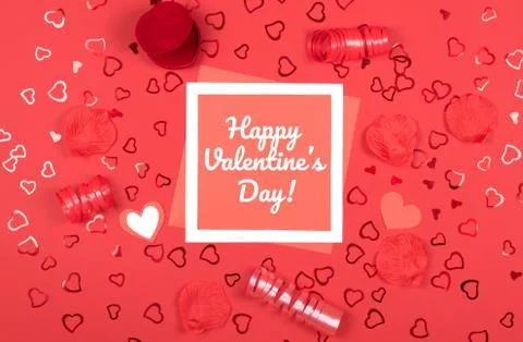 Red decorated background with space for text. Stock Photos