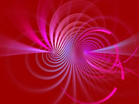 Red Decorative abstract background for modern design. colored fractals and ge 스톡 일러스트