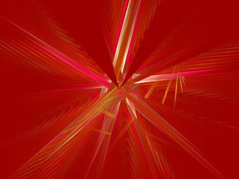 Red Decorative abstract background for modern design. colored fractals and ge Stock Illustration