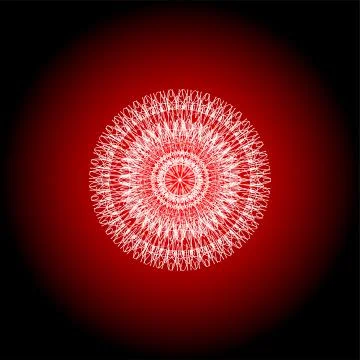 Red Decorative design certificate elements. guilloche Patterns set Illustrazione stock