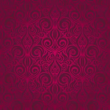 Red decorative vector pattern Stock Illustration
