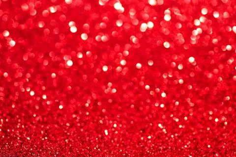 Red defocused glitter backround. Stock Photos