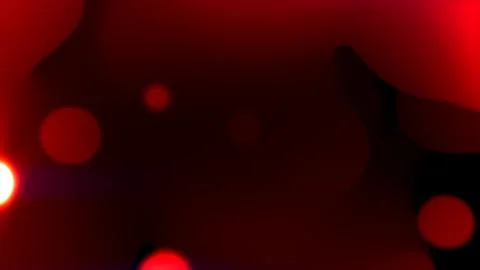 Red dense soft forms with particles - dark bokeh bg - abstract 3D rendering Stock Illustration