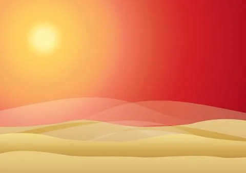 Red Desert background Stock Illustration