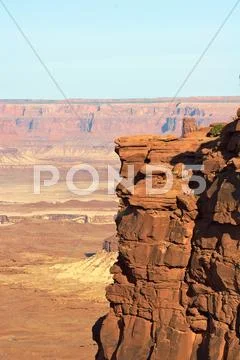 Red desert, canyonlands national park, utah, usa Stock Photos