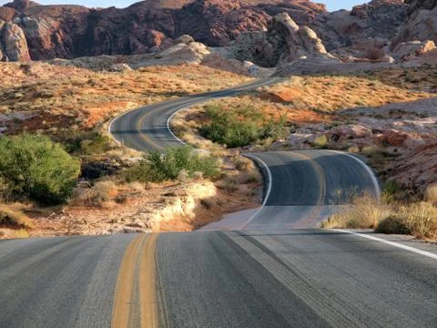 Red desert dip Stock Photos