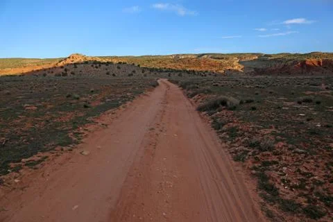 Red Desert Road Stock Photos
