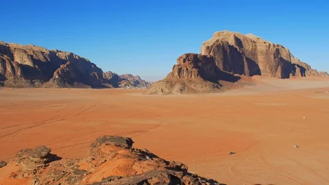 Red Desert Wadi Rum Stock Footage 100375282
