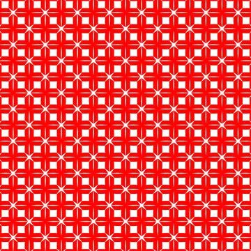 Red Design Geometric Seamless Pattern Stock Illustration