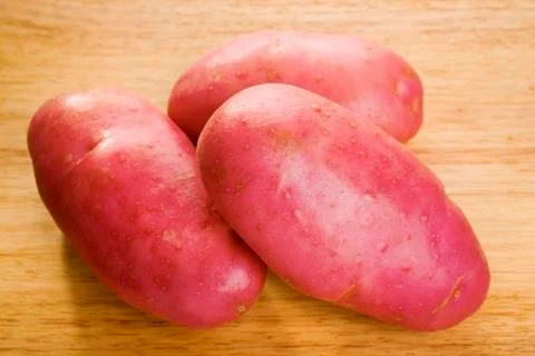 Red desiree potatoes Stock Photos