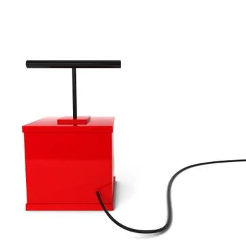 Red detonator Stock Illustration