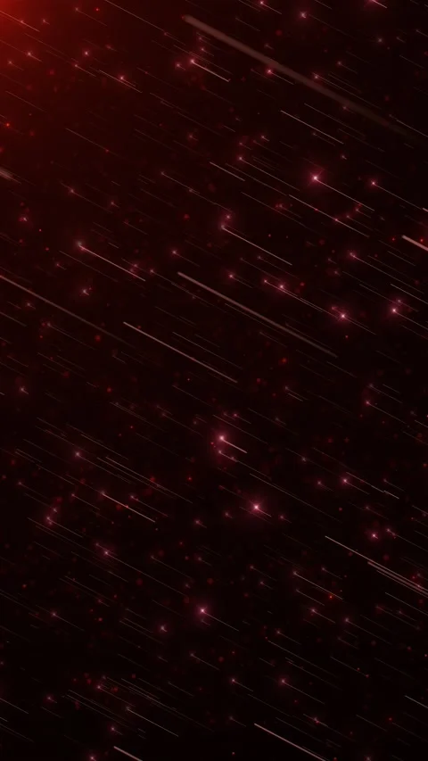 Red diagonal light streak background fast particles, sparkling stars, dark cinem Stock Footage 340563925