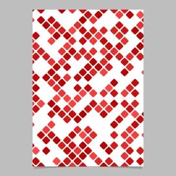 Red diagonal rounded square pattern page background Ilustración de archivo
