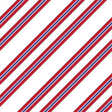 Red diagonal striped seamless pattern background Stock Illustration