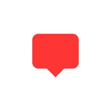 Red Dialog Box. Isolated Vector Illustration Stock-Illustration