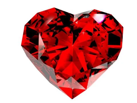 Red diamond 3d Stock Illustration