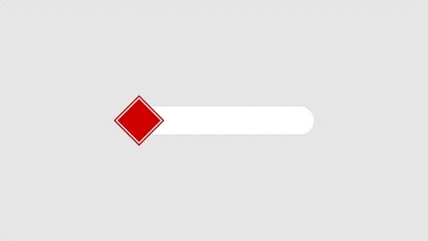 Red Diamond Badge Lower Third Banner Animation on Transparent Background Stockbeeldmateriaal 339058581