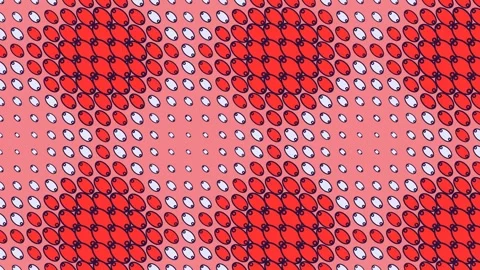 Red Diamond Geometric Halftone Seamless Animation Background Video stock 342584814