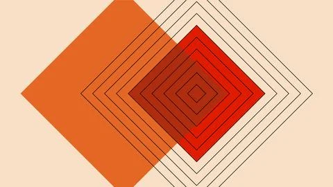 Red Diamond Layers Abstract Art Background Stock Illustration