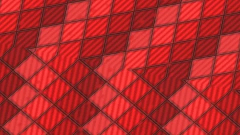 Red Diamond Pattern Mesh Walls in Dynamic Abstract Motion Stock Footage 337916292