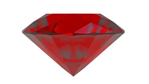 Red diamond ruby Stock Illustration