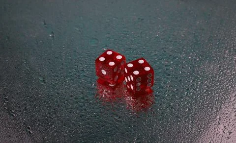 Red dice 4 Stock Photos