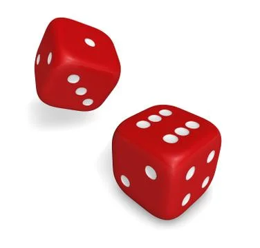 Red Dice Stock Illustration