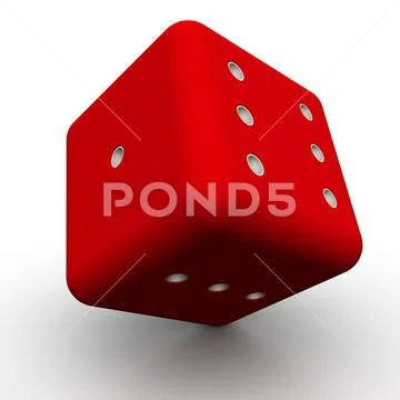 Red dice Ilustraciones de archivo