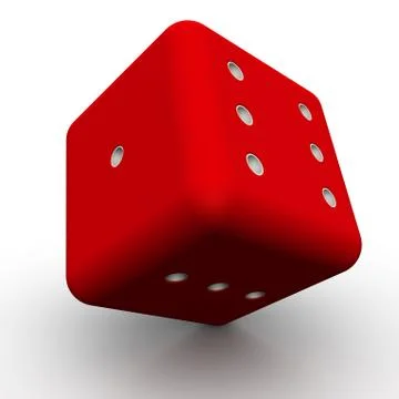 Red dice Stock-Illustration