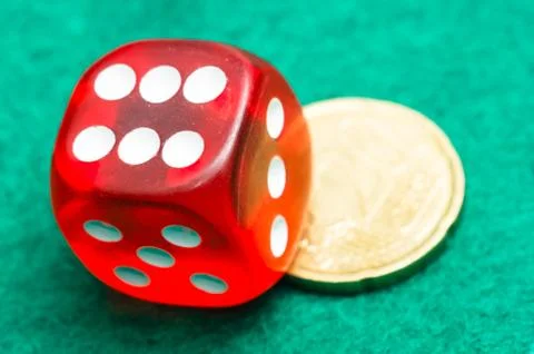 Red dice Stock Photos