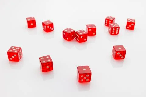 Red dice Stock Photos
