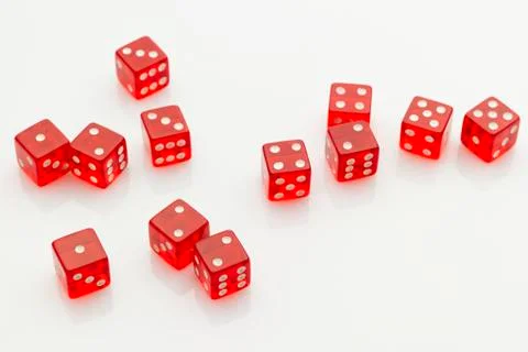 Red dice Stock Photos
