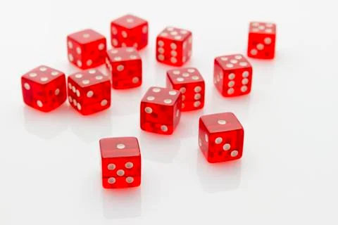 Red dice Stock Photos