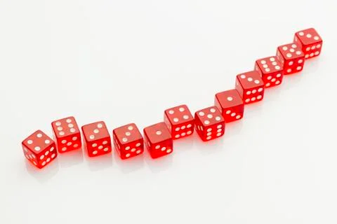 Red dice Stock Photos