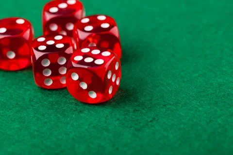 Red dice Stock Photos