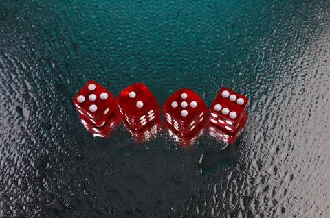 Red dice Stock Photos