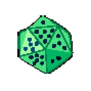 Red dice pixel art vector illustration Ilustração Stock