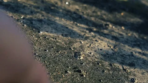 Red dice rolling on a concrete slab in slow motion hd 스톡 동영상 80177638